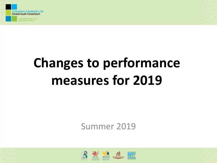 measures for 2019