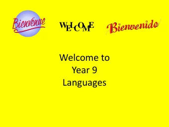 Year 9  Languages  Looking forward  WJEC GCSE French/Spanish  Unit 1  Listening  Exam paper