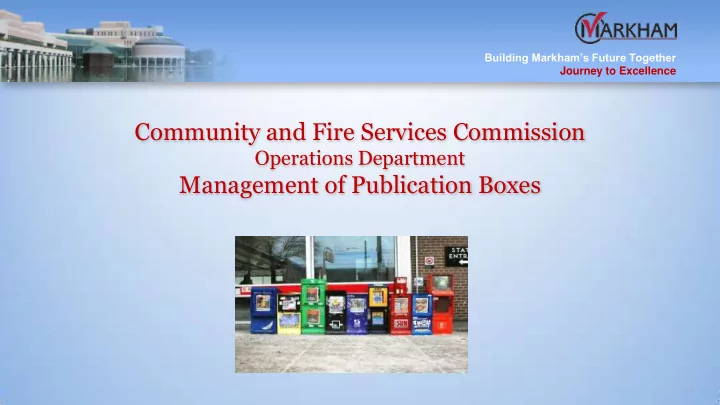 management of publication boxes