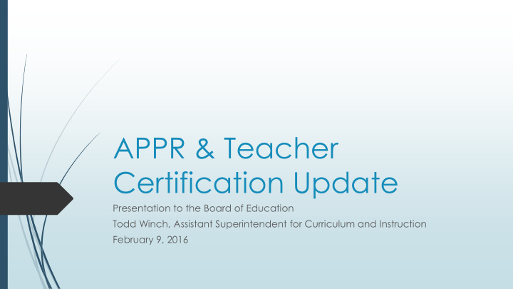 appr teacher