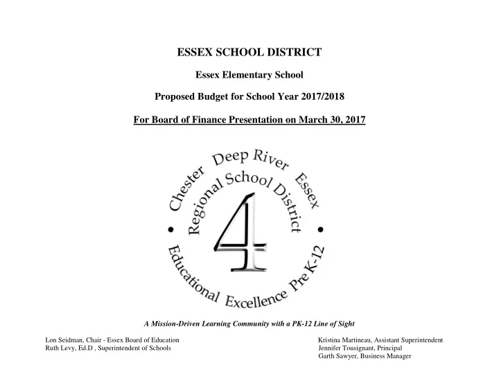 essex school district