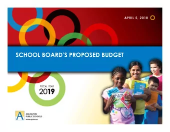 SCHOOL BOARDS PROPOSED BUDGET  Budget Update - Revenue  State Revenue  No change at this