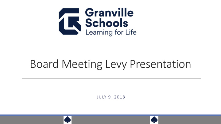 board meeting levy presentation