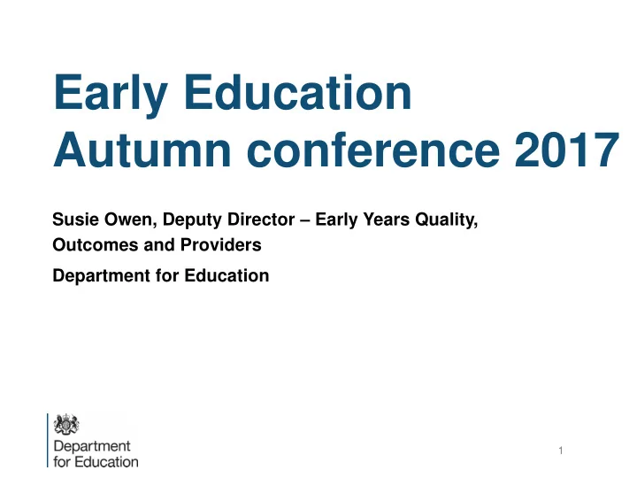 autumn conference 2017