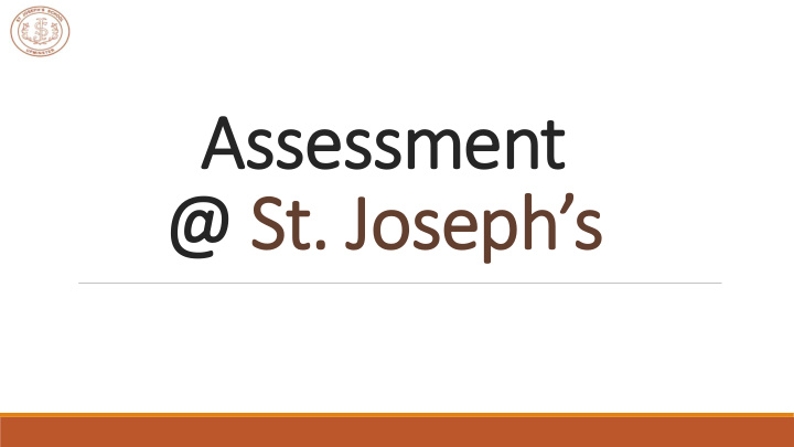 assessment st joseph s