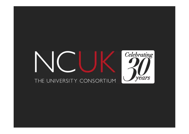 ncuk academic programmes