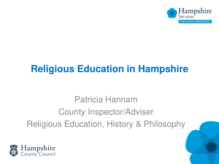 religious education in hampshire