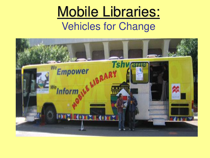 mobile libraries