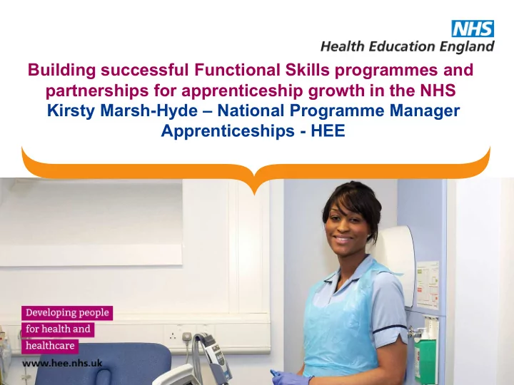 building successful functional skills programmes and