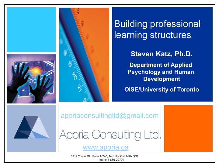 building professional learning structures