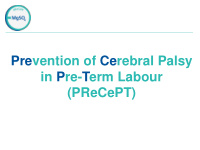 prevention of cerebral palsy in pre term labour precept