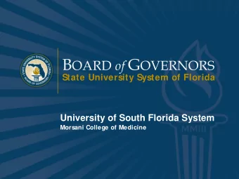 USF Health Morsani College of Medicine and Heart Institute - $33.3M  Building Program Assumptions