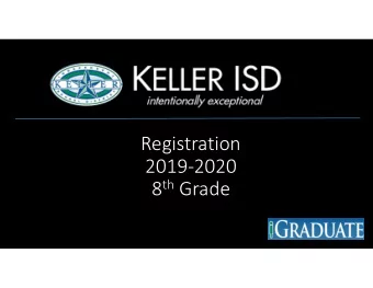 Registration  2019-2020 8 th Grade  KMS Leadership Team  Principal- Sandra Chapa  Assistant