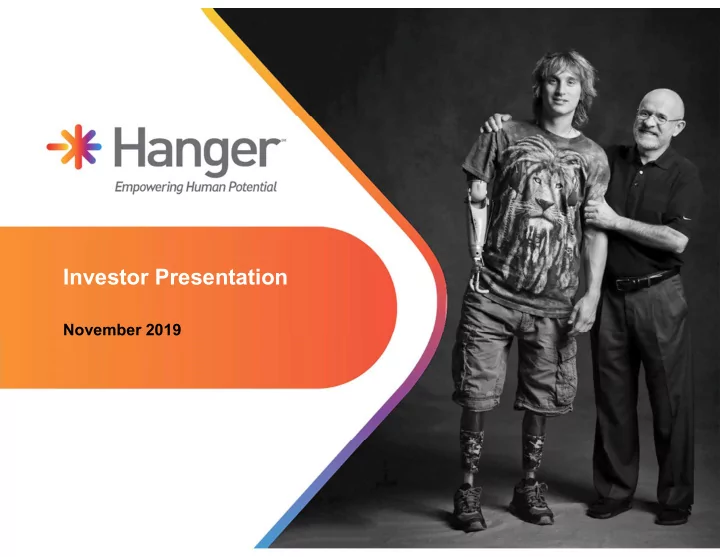 investor presentation