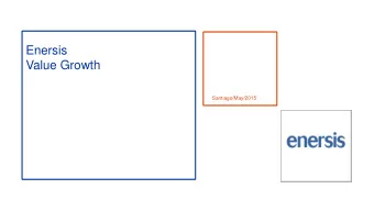 Value Growth  Santiago/May/2015  Disclaimer  This presentation contains statements that could