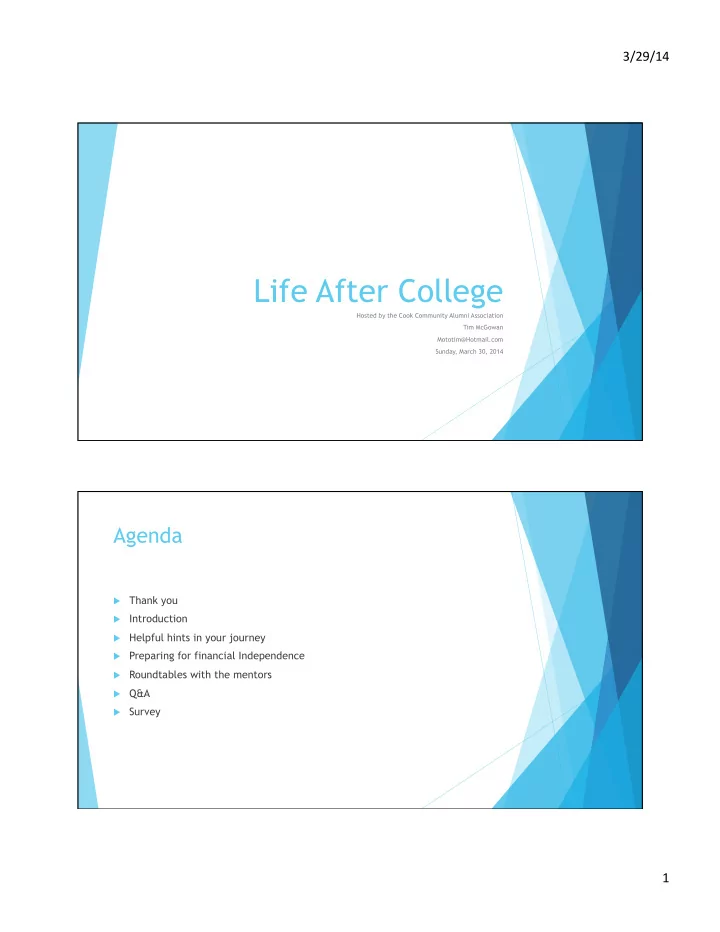 life after college
