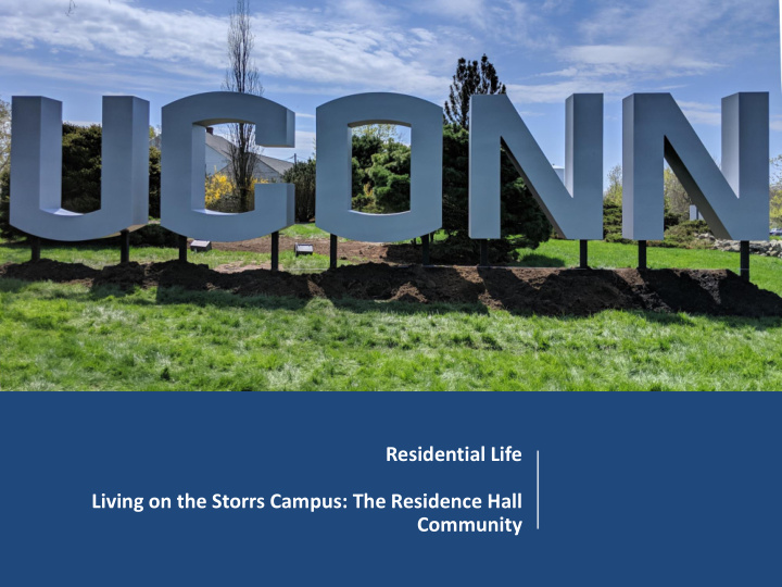 residential life living on the storrs campus the