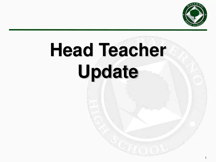 head teacher