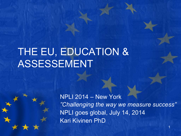 the eu education assessement