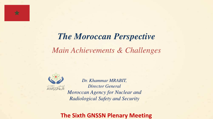 the moroccan perspective