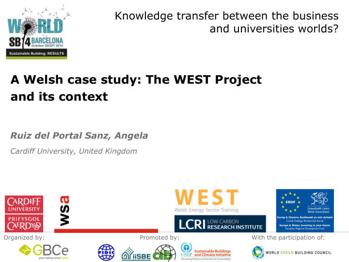 a welsh case study the west project and its context