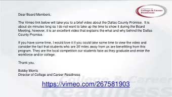 https://vimeo.com/267581903  College &amp; Career  Readiness  December 10, 2018  Texas Higher