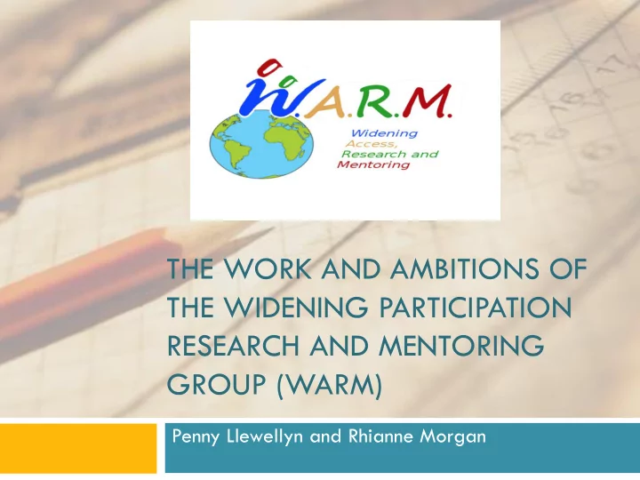 the widening participation