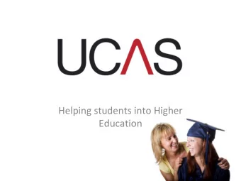 Helping students into Higher  Education  The provision of higher education in the UK  Central