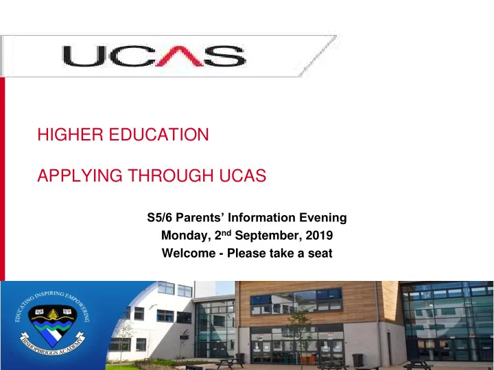 higher education applying through ucas