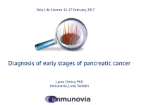 diagnosis of early stages of pancreatic cancer
