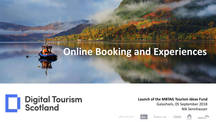 online booking and experiences