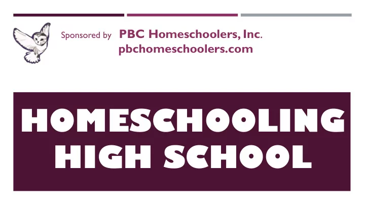 homeschooling