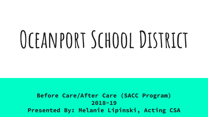 oceanport school district