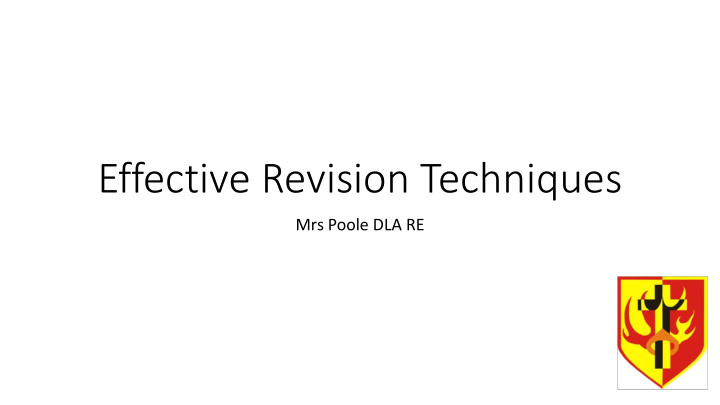 effective revision techniques