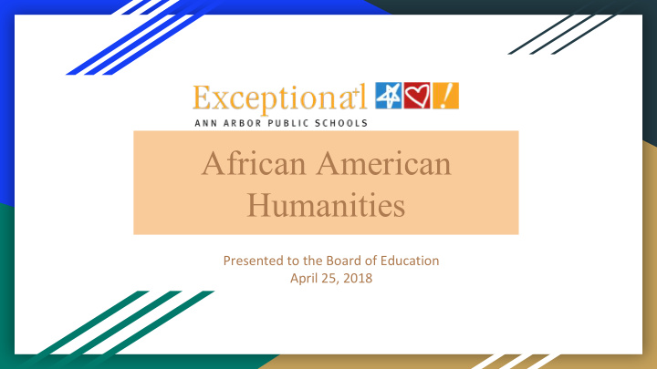 african american humanities