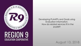 August 13, 2018  Welcome and  Introductions  Overview of the Day  Good Morning!  Wake up with This