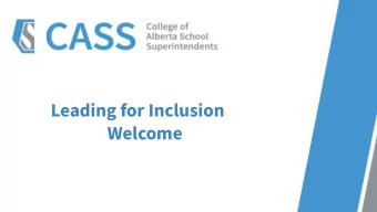 Leading for Inclusion  Welcome  Learning Overview  Section  A  #1-Context for learning module