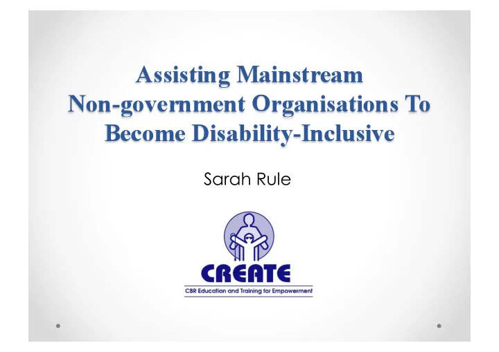 sarah rule article 32 of the un convention on the rights