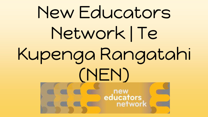new educators network te kupenga rangatahi