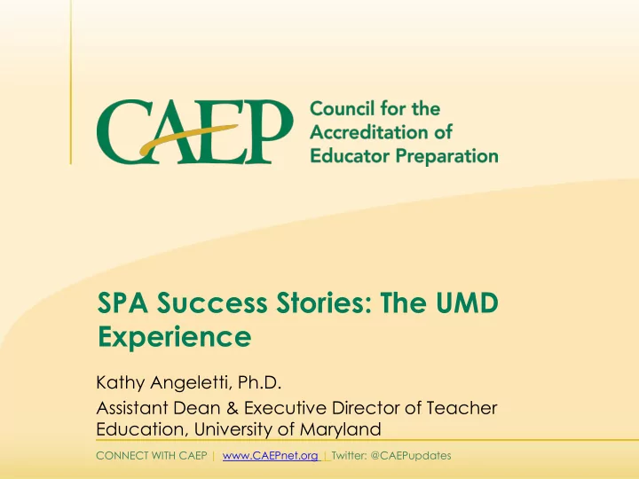 spa success stories the umd