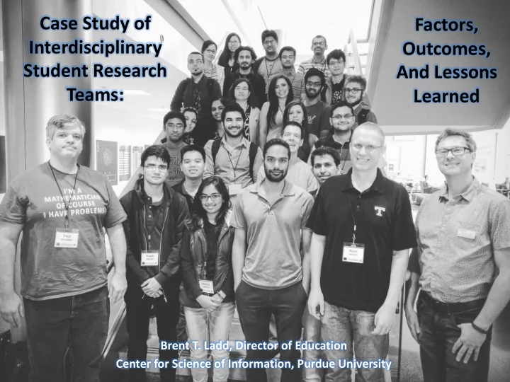 case study of factors interdisciplinary outcomes student