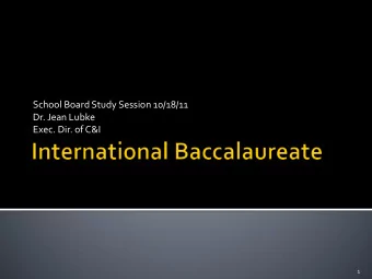 Exec. Dir. of C&amp;I  1  Aims to develop inquiring, knowledgeable and  caring young people who