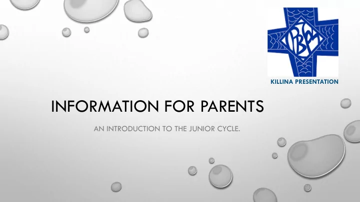 information for parents