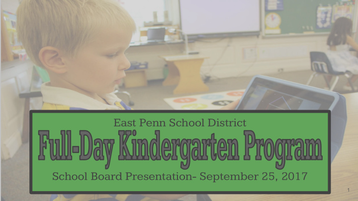 east penn school district school board presentation
