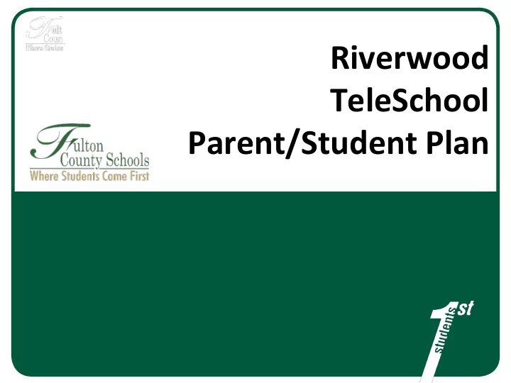 riverwood teleschool parent student plan teleschool