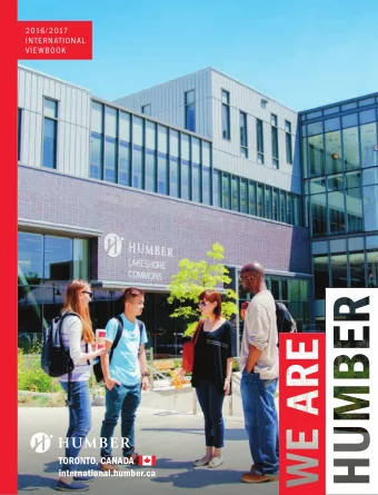 TORONTO, CANADA  international.humber.ca  YOURE INVITED TO BE  PART OF HUMBER.  YOURE NOT