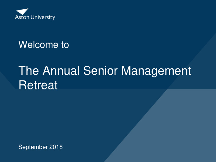 the annual senior management