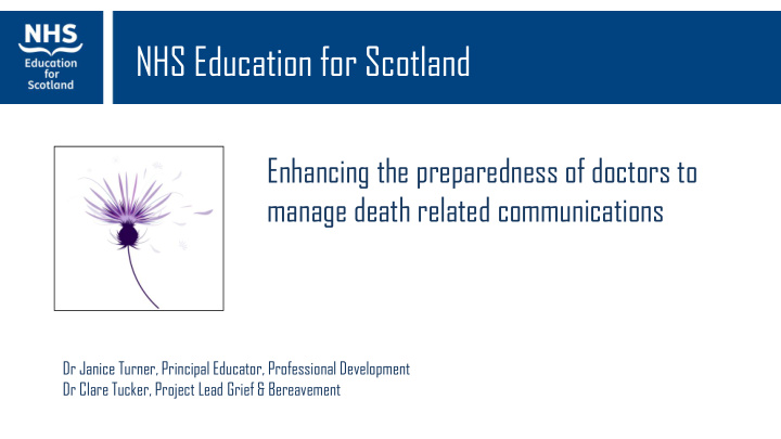 nhs education for scotland