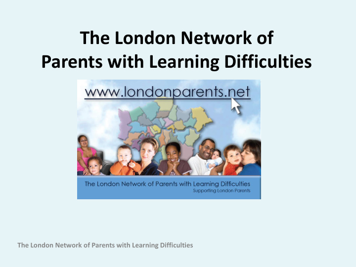 parents with learning difficulties
