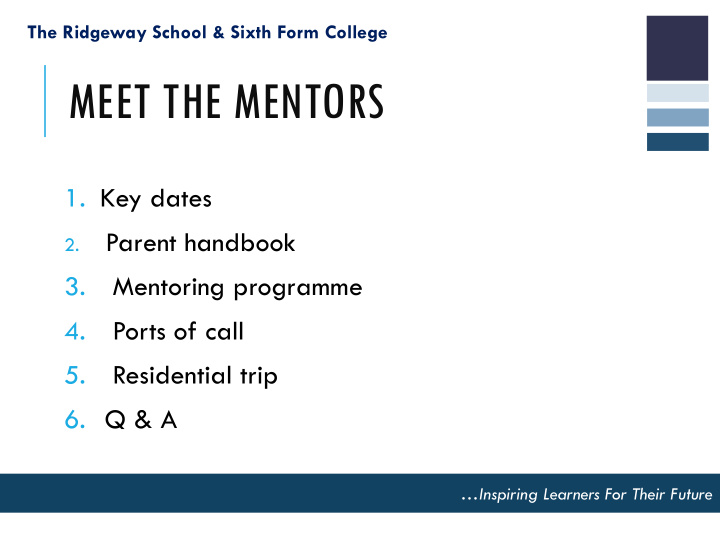 meet the mentors